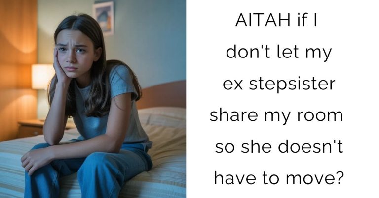 AITAH if I don’t let my ex stepsister share my room so she doesn’t have to move?