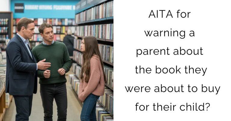 AITA for warning a parent about the book they were about to buy for their child?