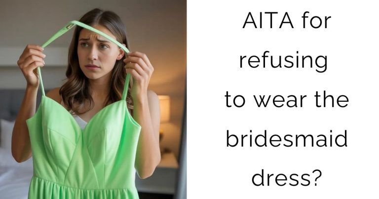 AITA for refusing to wear the bridesmaid dress?
