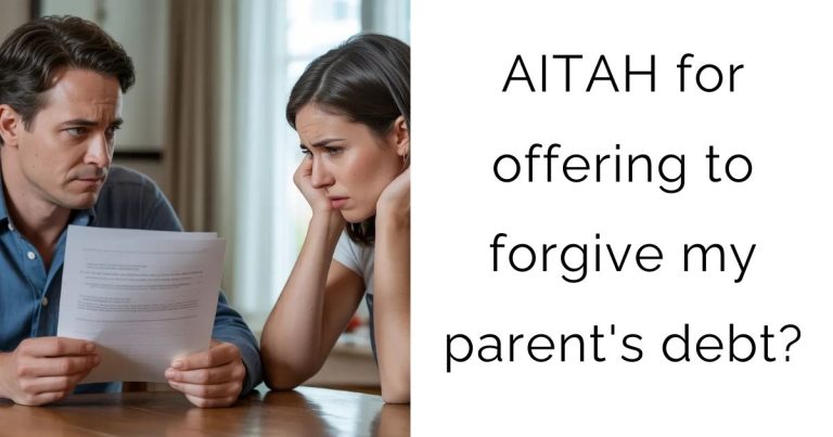AITAH for offering to forgive my parent’s debt?