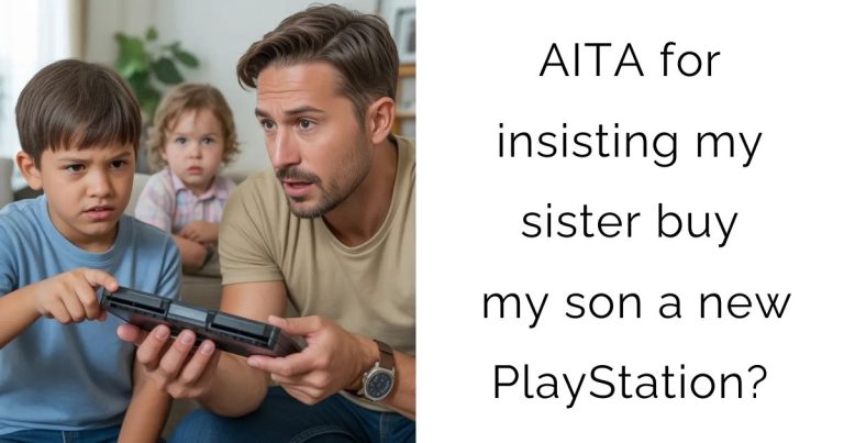 AITA for insisting my sister buy my son a new PlayStation?