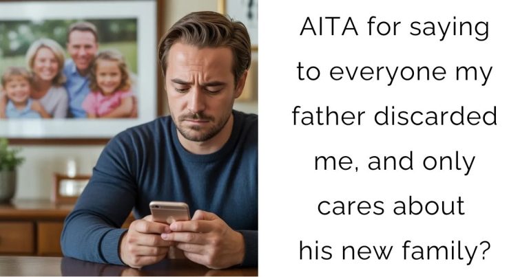 AITA for saying to everyone my father discarded me, and only cares about his new family?