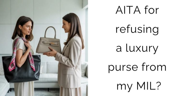 AITA for refusing a luxury purse from my MIL?