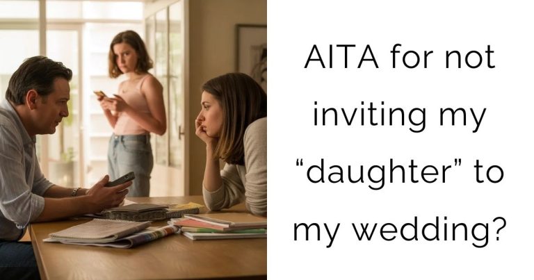 AITA for not inviting my “daughter” to my wedding?