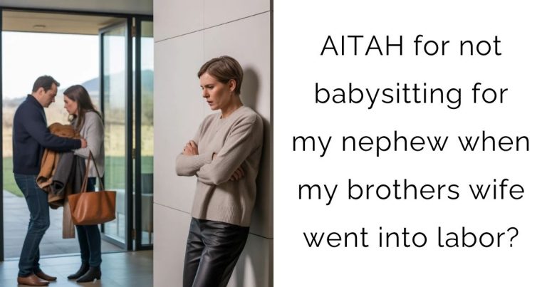 AITAH for not babysitting for my nephew when my brothers wife went into labor?