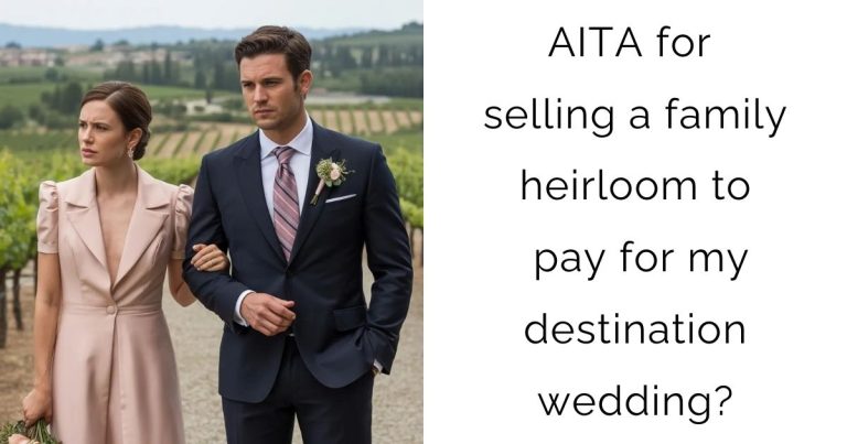 AITA for selling a family heirloom to pay for my destination wedding?