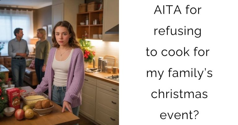 AITA for refusing to cook for my family’s christmas event?