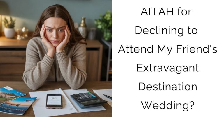 AITAH for Declining to Attend My Friend’s Extravagant Destination Wedding?