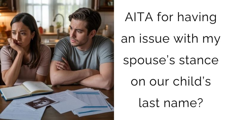 AITA for having an issue with my spouse’s stance on our child’s last name?