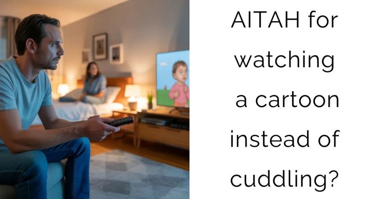 AITAH for watching a cartoon instead of cuddling?