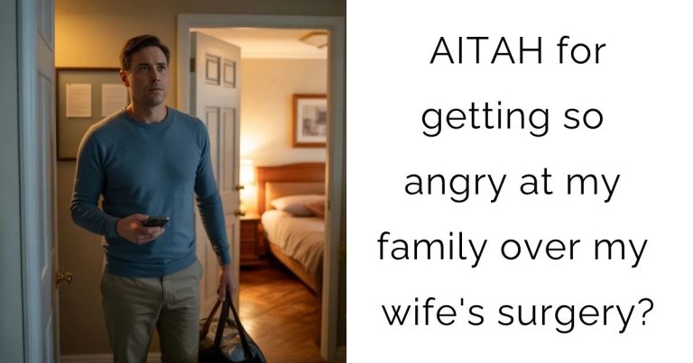 AITAH for getting so angry at my family over my wife’s surgery?