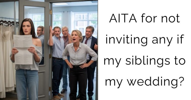 AITA for not inviting any if my siblings to my wedding?