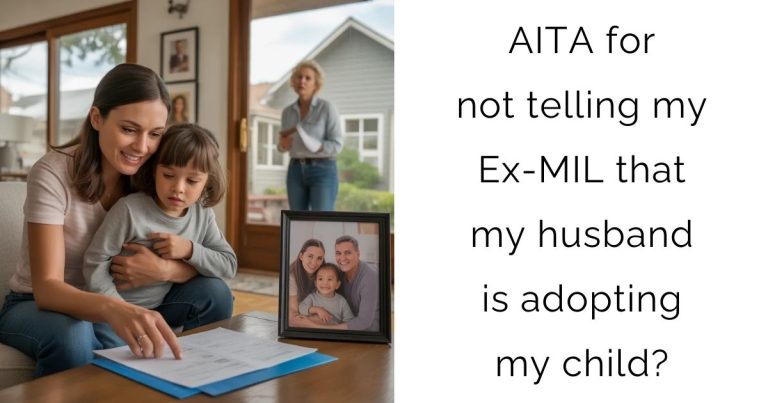 AITA for not telling my Ex-MIL that my husband is adopting my child?