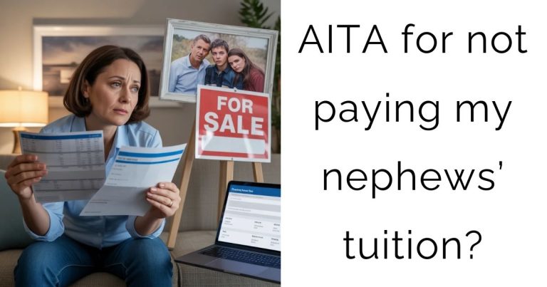 AITA for not paying my nephews’ tuition?