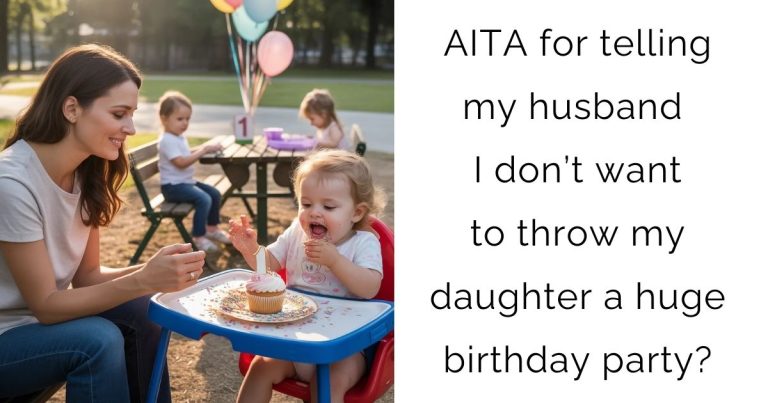 AITA for telling my husband I don’t want to throw my daughter a huge birthday party?