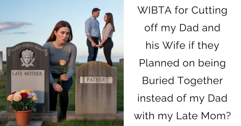 WIBTA for Cutting off my Dad and his Wife if they Planned on being Buried Together instead of my Dad with my Late Mom?