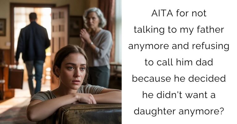AITA for not talking to my father anymore and refusing to call him dad because he decided he didn’t want a daughter anymore?