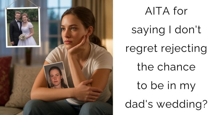AITA for saying I don’t regret rejecting the chance to be in my dad’s wedding?