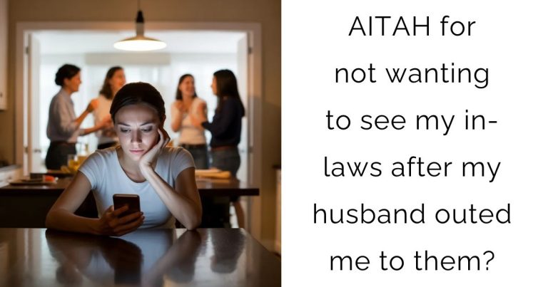 AITAH for not wanting to see my in-laws after my husband outed me to them?