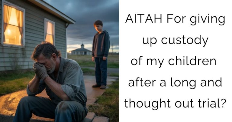 AITAH For giving up custody of my children after a long and thought out trial?