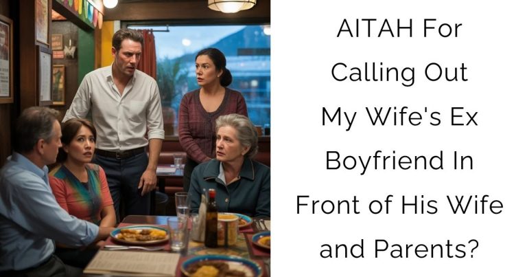 AITAH For Calling Out My Wife’s Ex Boyfriend In Front of His Wife and Parents?