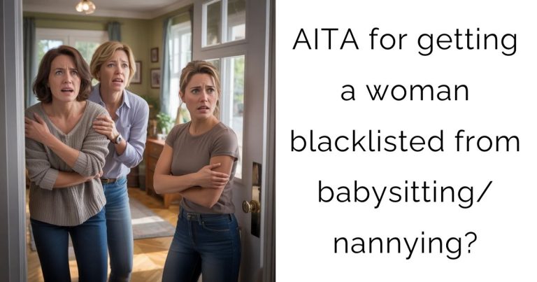 AITA for getting a woman blacklisted from babysitting/nannying?
