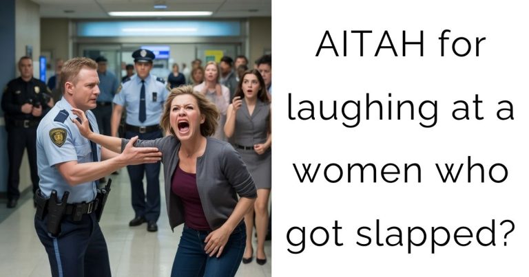 AITAH for laughing at a women who got slapped?