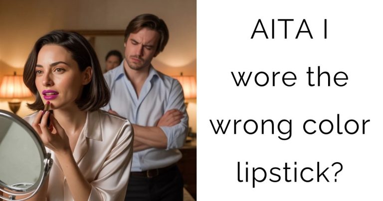 AITA I wore the wrong color lipstick?