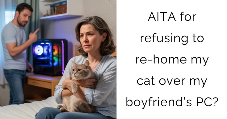 AITA for refusing to re-home my cat over my boyfriend’s PC?