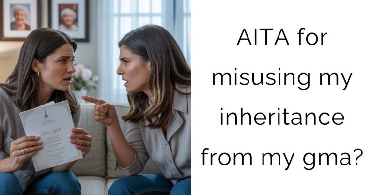AITA for misusing my inheritance from my gma?
