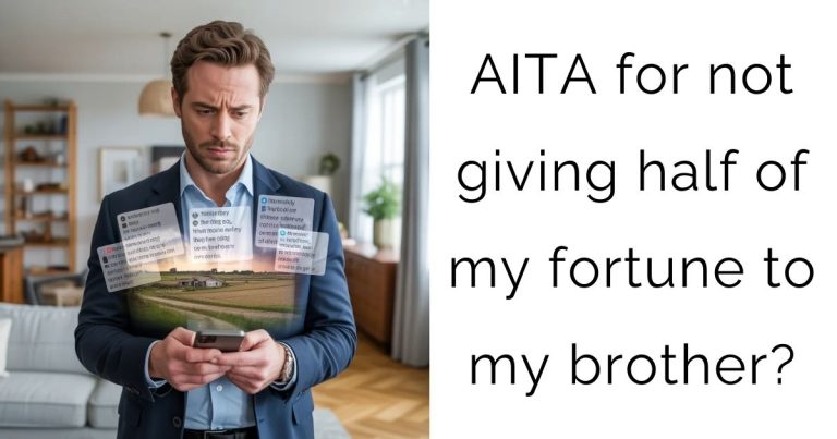 AITA for not giving half of my fortune to my brother?