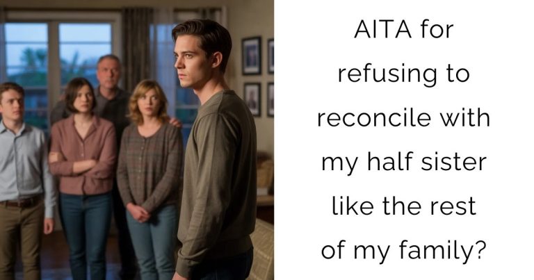 AITA for refusing to reconcile with my half sister like the rest of my family?