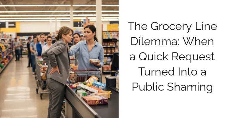 The Grocery Line Dilemma: When a Quick Request Turned Into a Public Shaming
