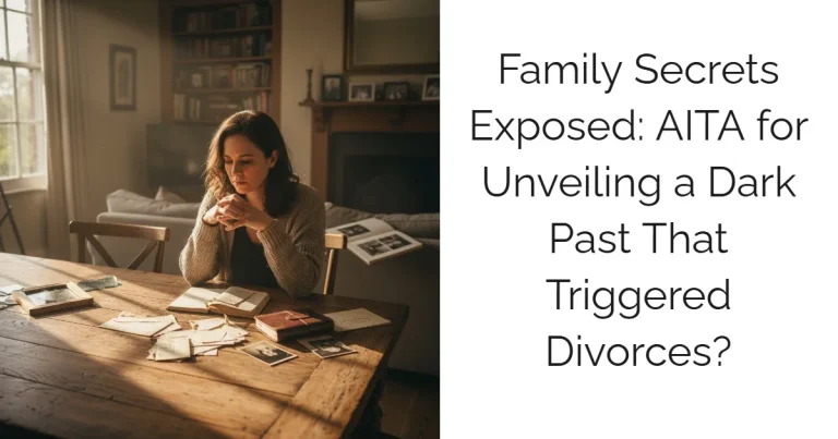 Family Secrets Exposed: AITA for Unveiling a Dark Past That Triggered Divorces?