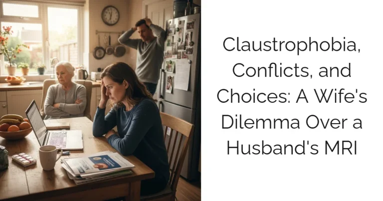 Claustrophobia, Conflicts, and Choices: A Wife's Dilemma Over a Husband's MRI