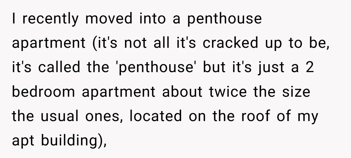 I recently moved into a penthouse apartment (it's not all it's cracked up to be, it's called the 'penthouse' but it's just a 2 bedroom apartment about twice the size...