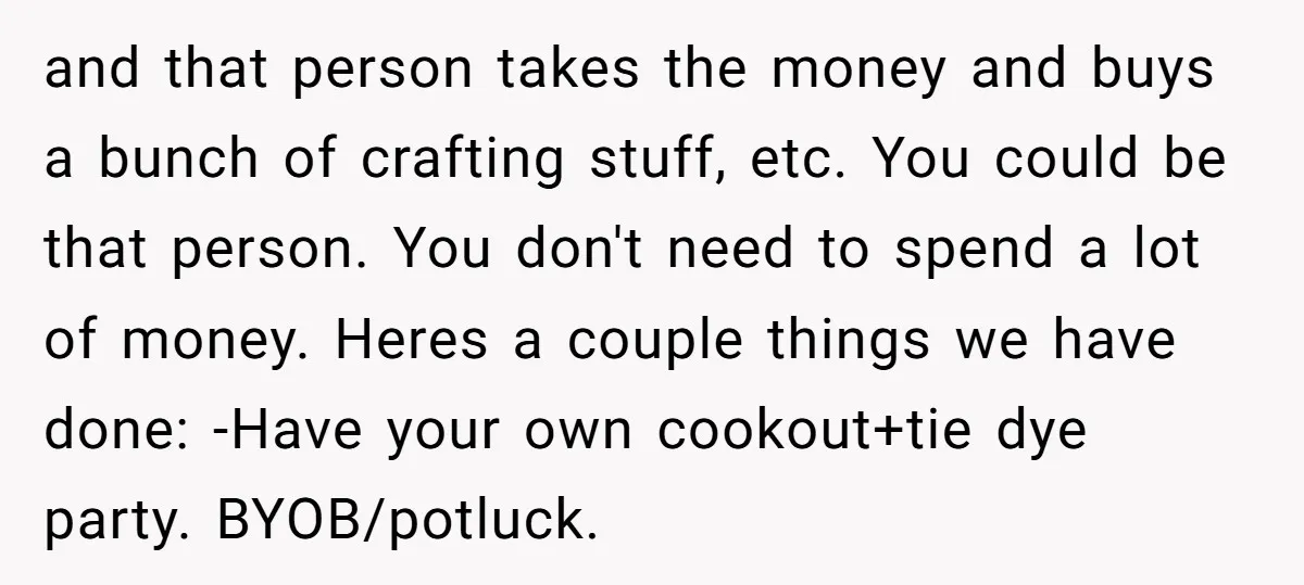 and that person takes the money and buys a bunch of crafting stuff, etc. You could be that person. You don't need to spend a lot of money. Heres a...
