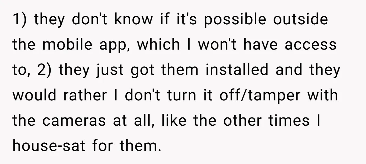 1) they don't know if it's possible outside the mobile app, which I won't have access to, 2) they just got them installed and they would rather I don't turn...