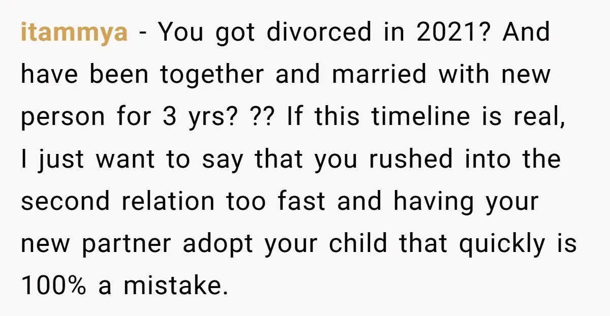 itammya − You got divorced in 2021? And have been together and married with new person for 3 yrs? ?? If this timeline is real, I just want to say...