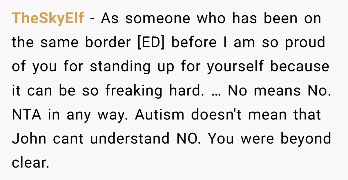TheSkyElf − As someone who has been on the same border [ED] before I am so proud of you for standing up for yourself because it can be so freaking...