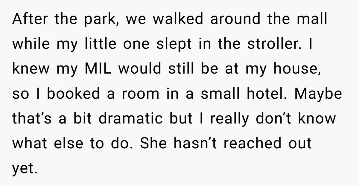 After the park, we walked around the mall while my little one slept in the stroller. I knew my MIL would still be at my house, so I booked a...