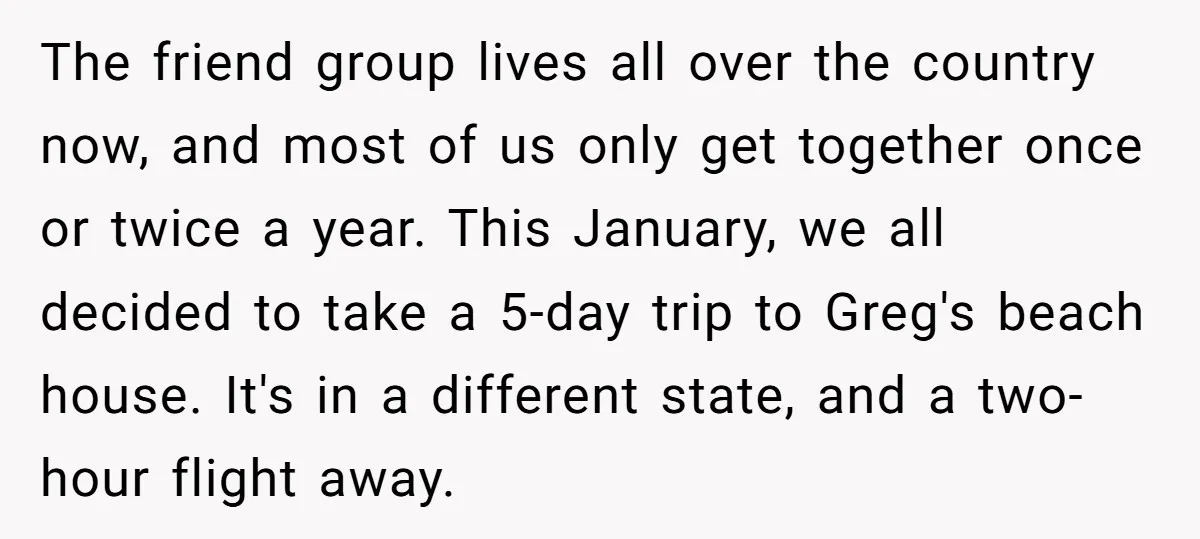 The friend group lives all over the country now, and most of us only get together once or twice a year. This January, we all decided to take a 5-day...