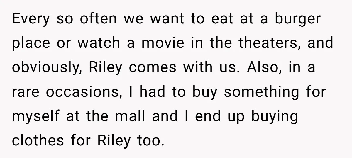 Every so often we want to eat at a burger place or watch a movie in the theaters, and obviously, Riley comes with us. Also, in a rare occasions, I...