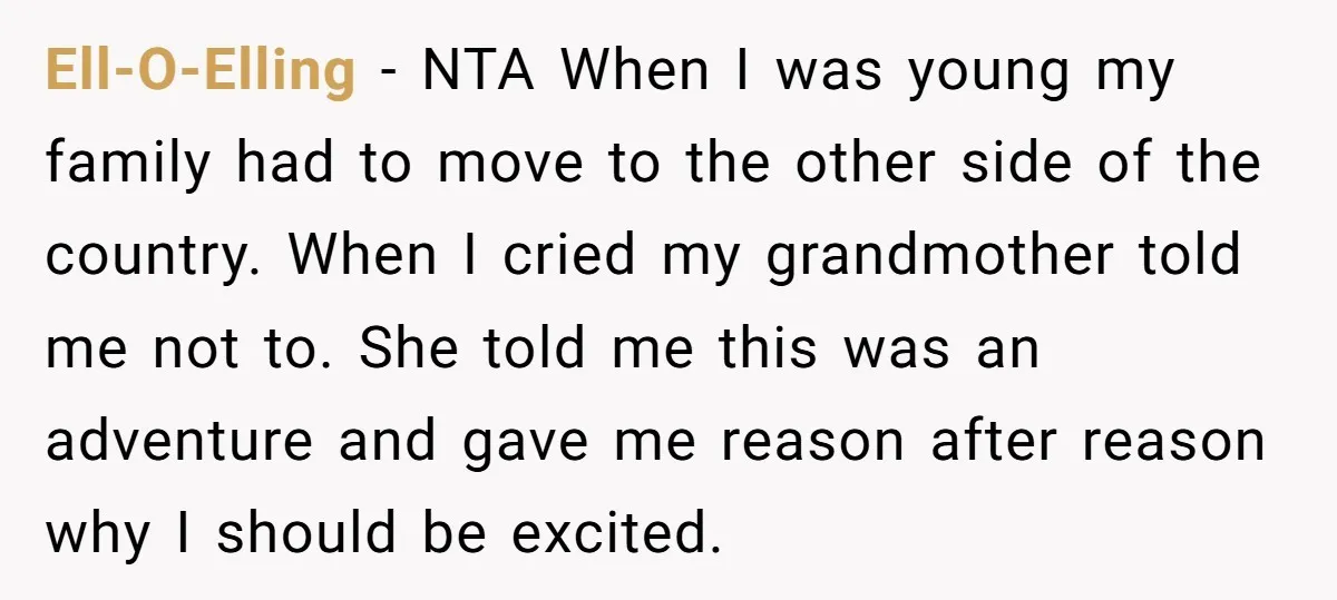 Ell-O-Elling − NTA When I was young my family had to move to the other side of the country. When I cried my grandmother told me not to. She told...