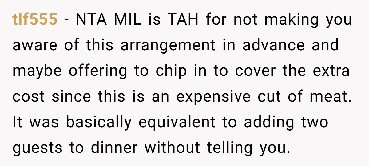 tlf555 − NTA MIL is TAH for not making you aware of this arrangement in advance and maybe offering to chip in to cover the extra cost since this is...