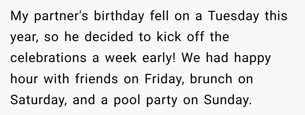 My partner's birthday fell on a Tuesday this year, so he decided to kick off the celebrations a week early! We had happy hour with friends on Friday, brunch on...