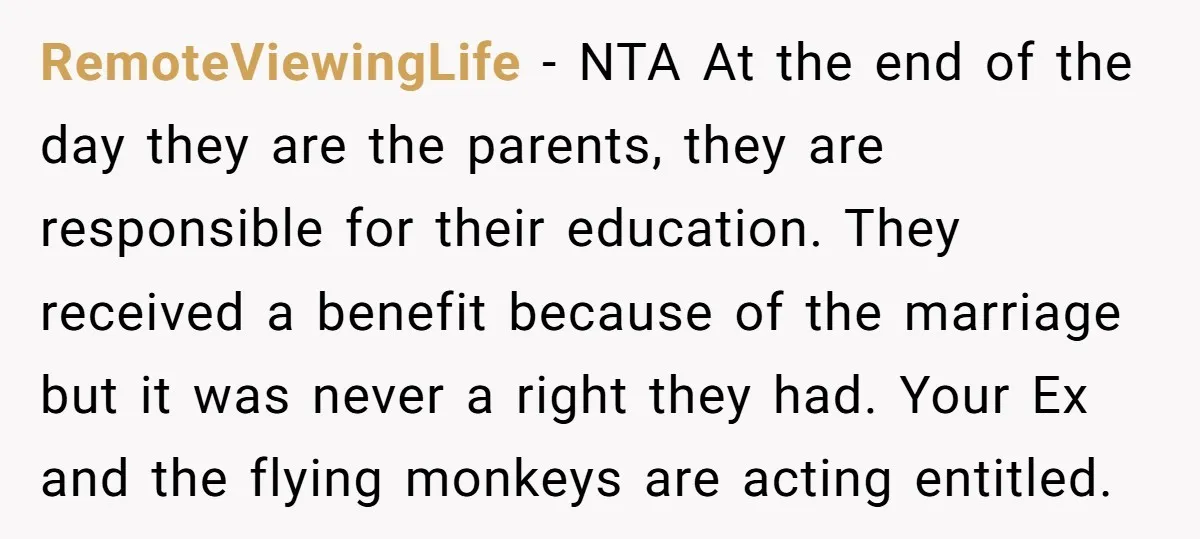 RemoteViewingLife − NTA At the end of the day they are the parents, they are responsible for their education. They received a benefit because of the marriage but it was...
