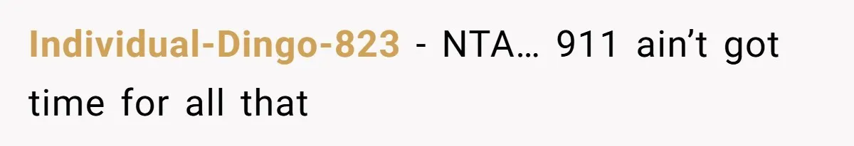 Individual-Dingo-823 − NTA… 911 ain’t got time for all that