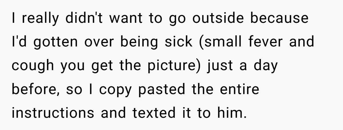 I really didn't want to go outside because I'd gotten over being sick (small fever and cough you get the picture) just a day before, so I copy pasted the...