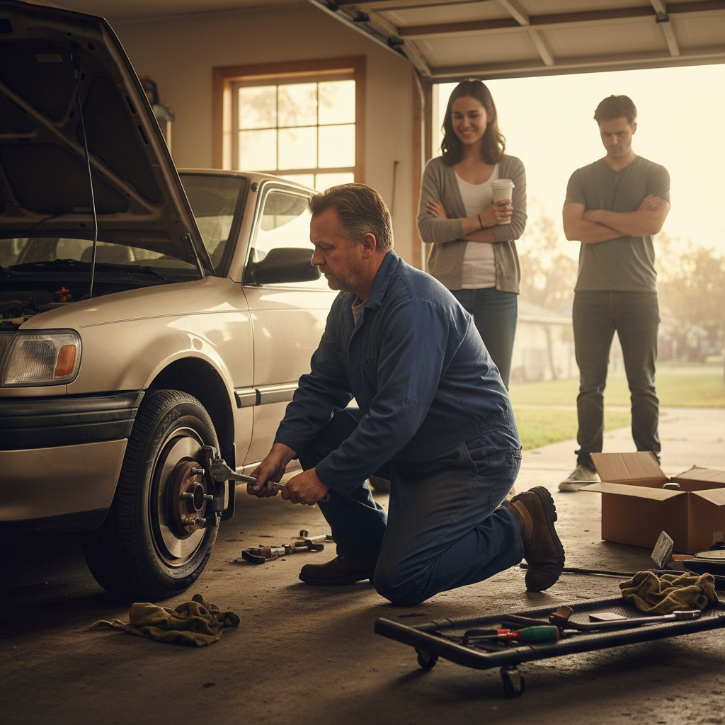 Dad's Quick Car Fix Sparks Boyfriend Drama: AITA for Prioritizing Daughter's Safety?